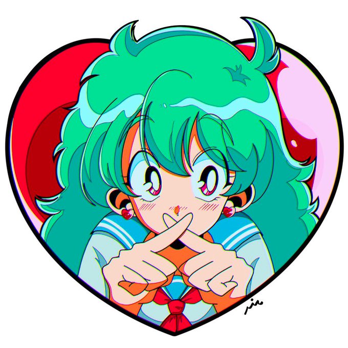 緑というか、ターコイズがすき
 #見た人も無言で緑髪美少女貼れ 