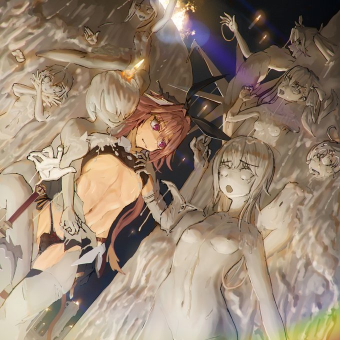 Skeb完成しました!
FGOのアストルフォが消えた仲間を助けに行くが蝋固めされており、自分も餌食になるのだった…
左からジャックザリッパー、アビゲイル・ウィリアムズ、シュヴァリエ・デオン、ブラダマンテ、メルトリリス、ジャンヌオルタサンタリリィ https://t.co/8xJWfhW3I6 #Skeb #Commission 