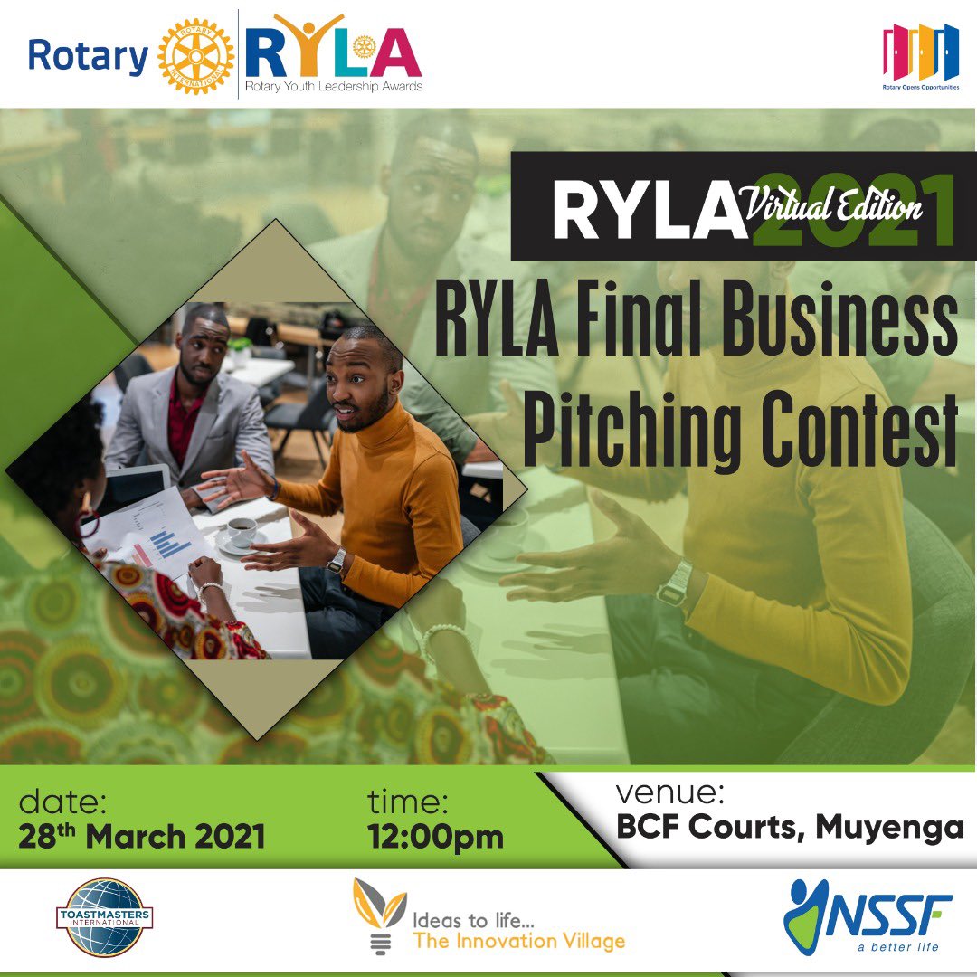 Today, the teams selected at the last event will pitch their business ideas for a chance to win a chance prize worth starting up their business presented. 

#Ryla21