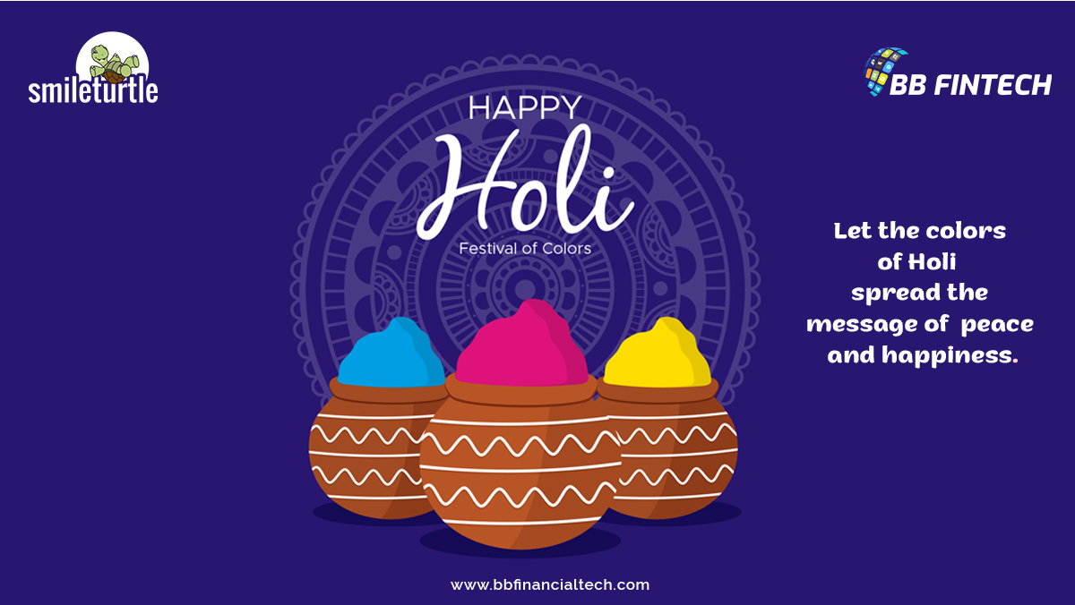 bb_fintech's tweet photo. May the auspicious occasion of Holi bring you positive energy, hope and the optimism to achieve success. Happy Holi!
.
#happyholi #festivalofcolors #holi2021 #holigreetings #festive #festival #colors #happiness #business #digital #transformation #STGgroup #BBFT #BB_Fintech https://t.co/VDLlAelGAo