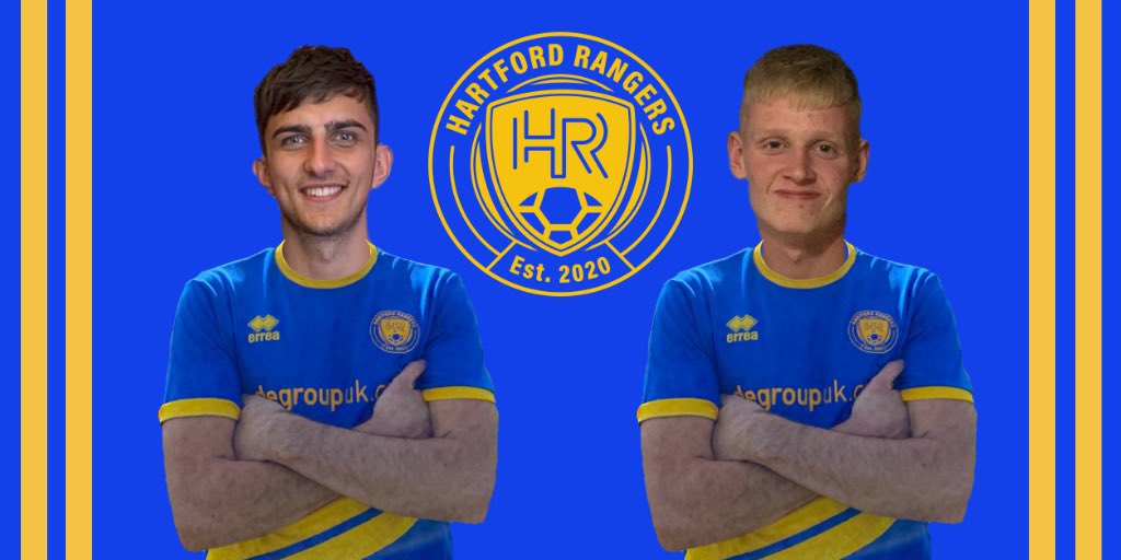 Busy week here at Hartford Rangers with the Sarath-Lucken pull back in action as we welcome <a href="/Shaygriffo/">Shay Griffiths</a> and Sam Stevenson to the club. Both having played a higher level will bring knowledge and experience to the team with the cup competition starting soon 
Welcome to the Gers🔵🟡