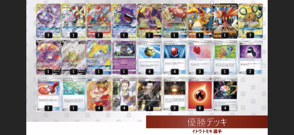 ポケカ情報 攻略 ポケカタクティクス 優勝したイトウ トモキ選手のミュウツー ミュウgx炎 レッドパーフェクション デッキが公開 ポケカcl21愛知 ポケカ情報 攻略 ポケカタクティクス 優勝したイトウ トモキ選手のミュウツー ミュウgx炎 レッドパーフェクション デッキが公開 ポケカcl21愛知