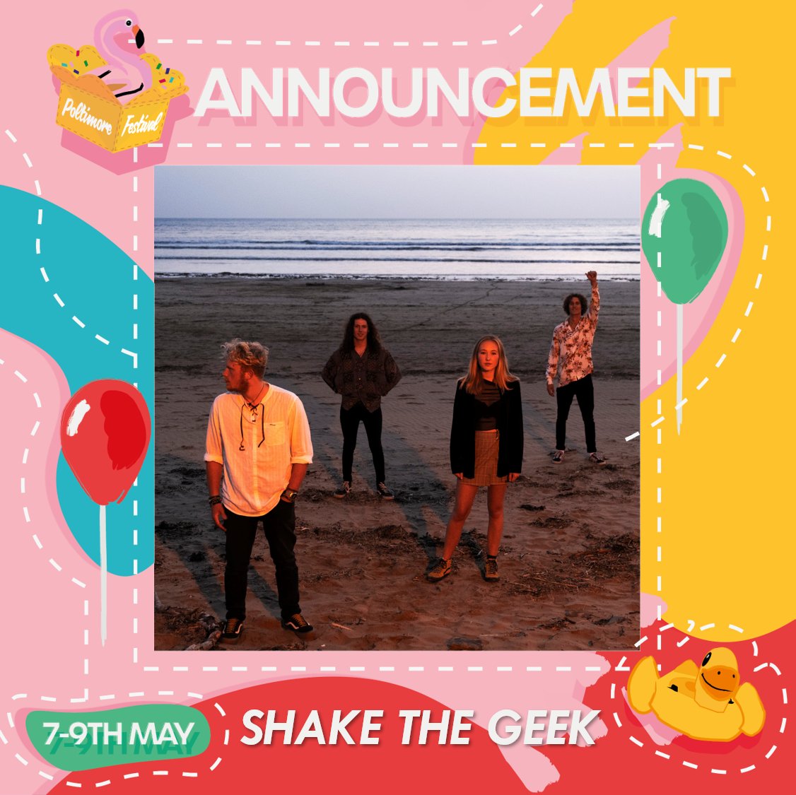 The rock powerhouse @shakethegeek are equal parts spellbinding and explosive💥 Catch their exclusive recording for us from the comfort of your home with our #FestivalinaBox - a letterbox festival with all sorts of goodies inside. 📦On sale 2nd April📦Streaming 7th-9th May📦