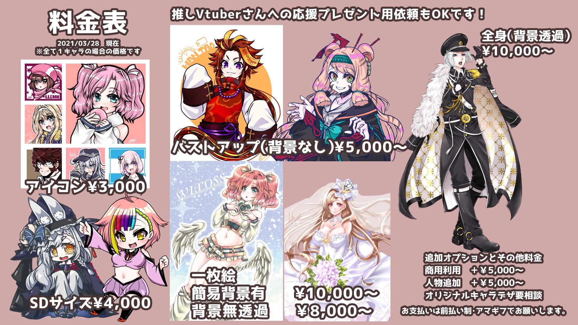 成海きょーすけ ドワーフ系vtuber ご依頼募集 収入が減る事実に直面してしまったので 急遽料金表を作成しました へ へるぷみー 普段ジャンル問わずお絵描きしております はじめましてな方もよければご利用ください リプに依頼の