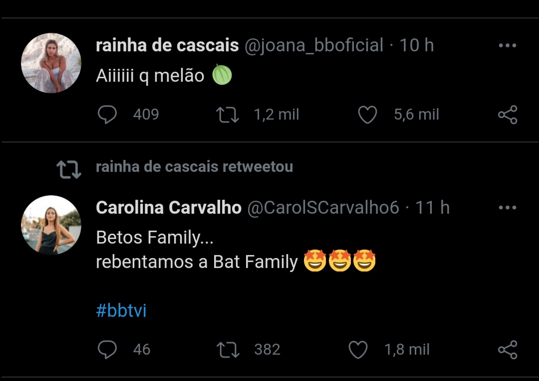 LobaLuaa's tweet photo. A diferença....!! Bruno agradece aos seus fãs e Joana provoca o Bruno/fãs do Bruno 🙄🙄🙄 Há que saber perder e saber ganhar. #bbtvi21 #bbtvi #bbtvidi https://t.co/HH6MZ3BDnR