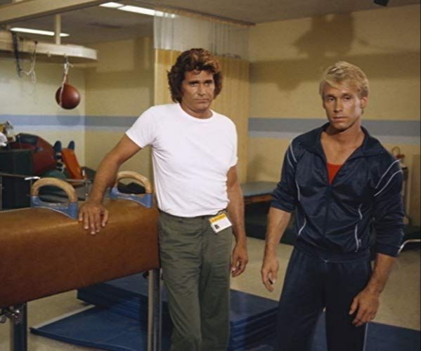 ThrillVictory's tweet photo. Born otd in 1958 = Bart Conner. Gymnastics star who won 2 Gold Medals at the 1984 Olympics along w/ many other championships during his career. Here he guest stars on the tv show Highway To Heaven w/ Michael Landon & Victor French #BartConner #gymnastics #HighwayToHeaven #otd #tv https://t.co/IFri9w3a5F