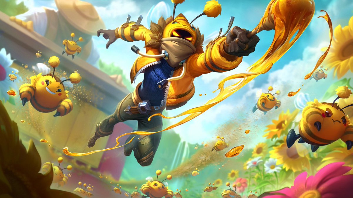 Thanks to the #LeaguePartner Program I can give away 10 Beezahar skin codes with exclusive #LPP chroma!👊

retweet+like and follow me to enter

I will pick the winners in ~two weeks!🐝