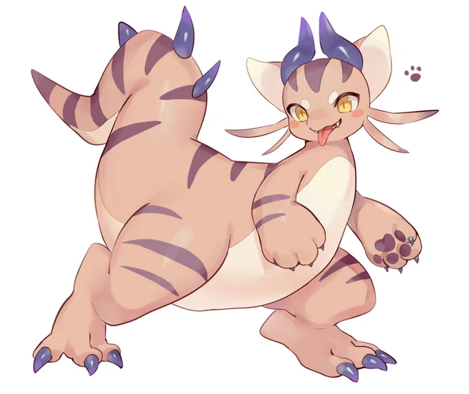 🐱+🐉
恐竜っぽい体型好き。 