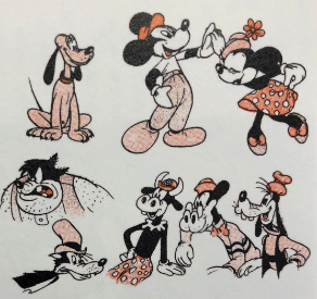 Duckhead Wds ウォルト ディズニー物語 より 手塚治虫が描いたディズニーキャラクター達