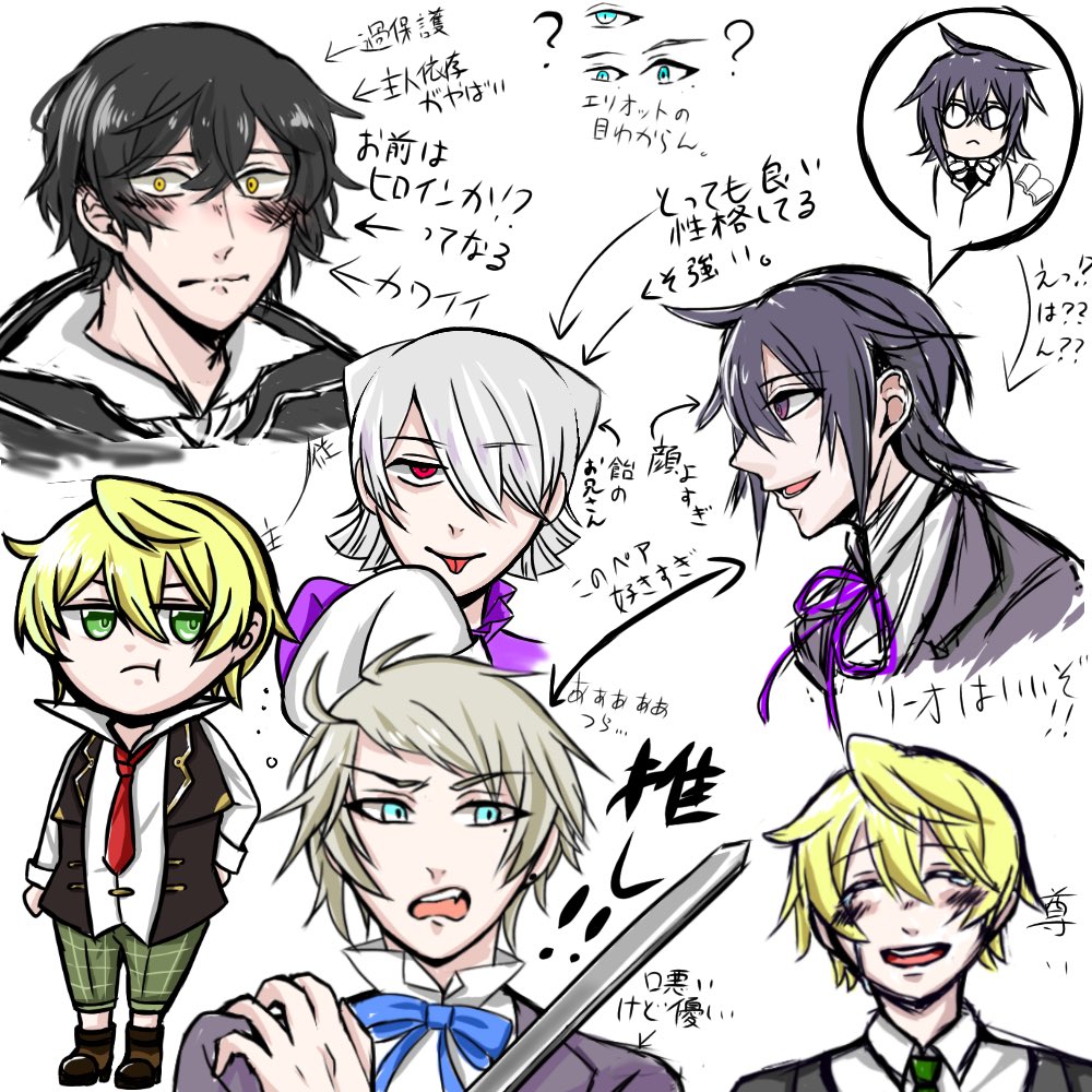 オズ これも結構前に描いたパンドラハーツのキャラに対しての私の感想みたいな何か