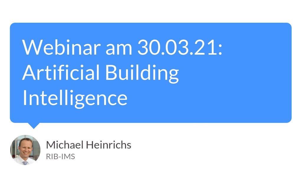 rib_ims's tweet photo. Schadensfälle und Standzeiten an Anlagen minimieren und Lebensdauer verlängern

Kostenfrei teilnehmen am Webinar: Artificial Building Intelligence
▸ https://t.co/iRmVSts3nf

#runningtogether #CAFM #iTWOfm #BuildingAdvisor #ArtificialBuildingIntelligence #Webinar https://t.co/aEj71Qol7P