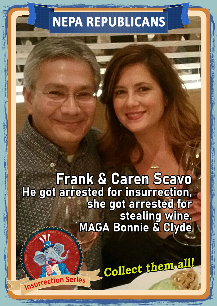 TheGood28462164's tweet photo. Frank and Caren Scavo. MAGA Bonnie & Clyde
#DanMeuser #HouseGOP #democrats #election2020 #congress #dc #dcprotest #InsurrectionAct #insurrection #sedition #frankscavo #teddydaniels #congress #senate #lackawannacounty #luzernecounty #SchuylkillCounty #pottercounty #waltergriffith https://t.co/59vVGxbeyb