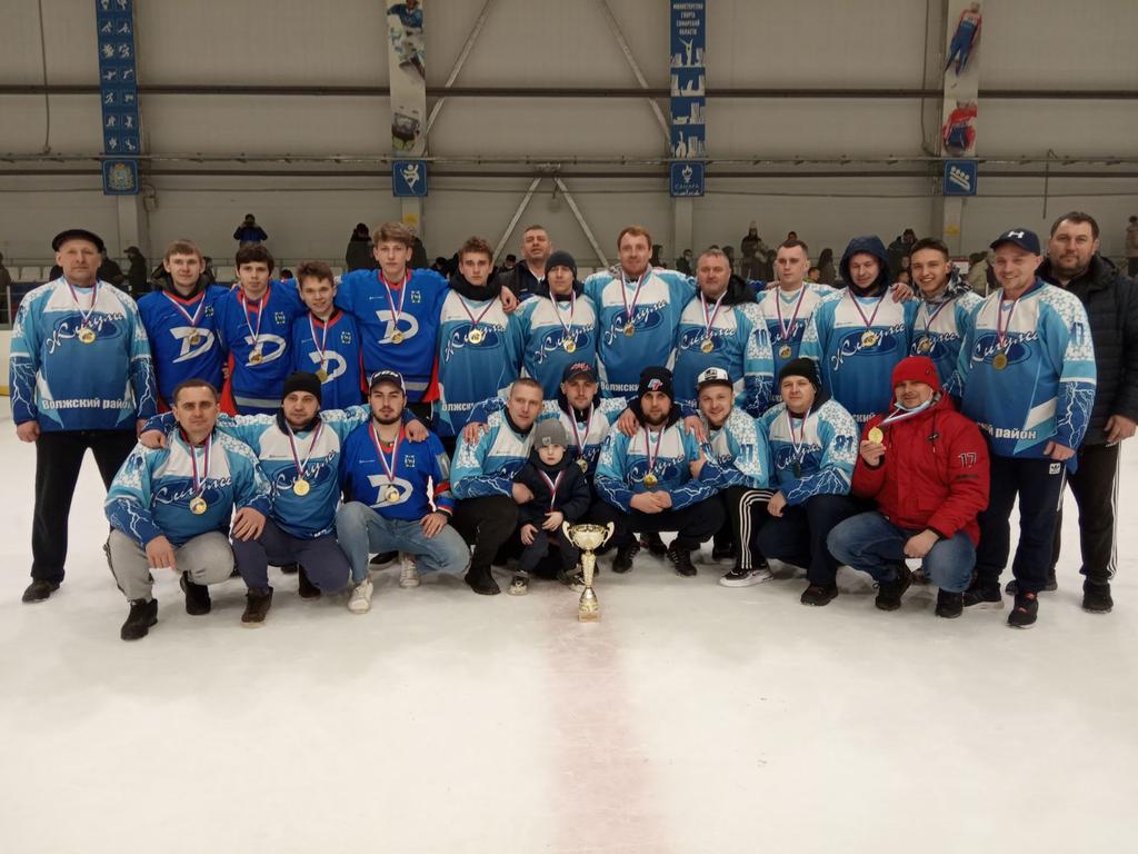 Первые в области!
Хоккейная сборная м.р. Волжский стала чемпионом Самарской области среди муниципальных районов в 2021 году!