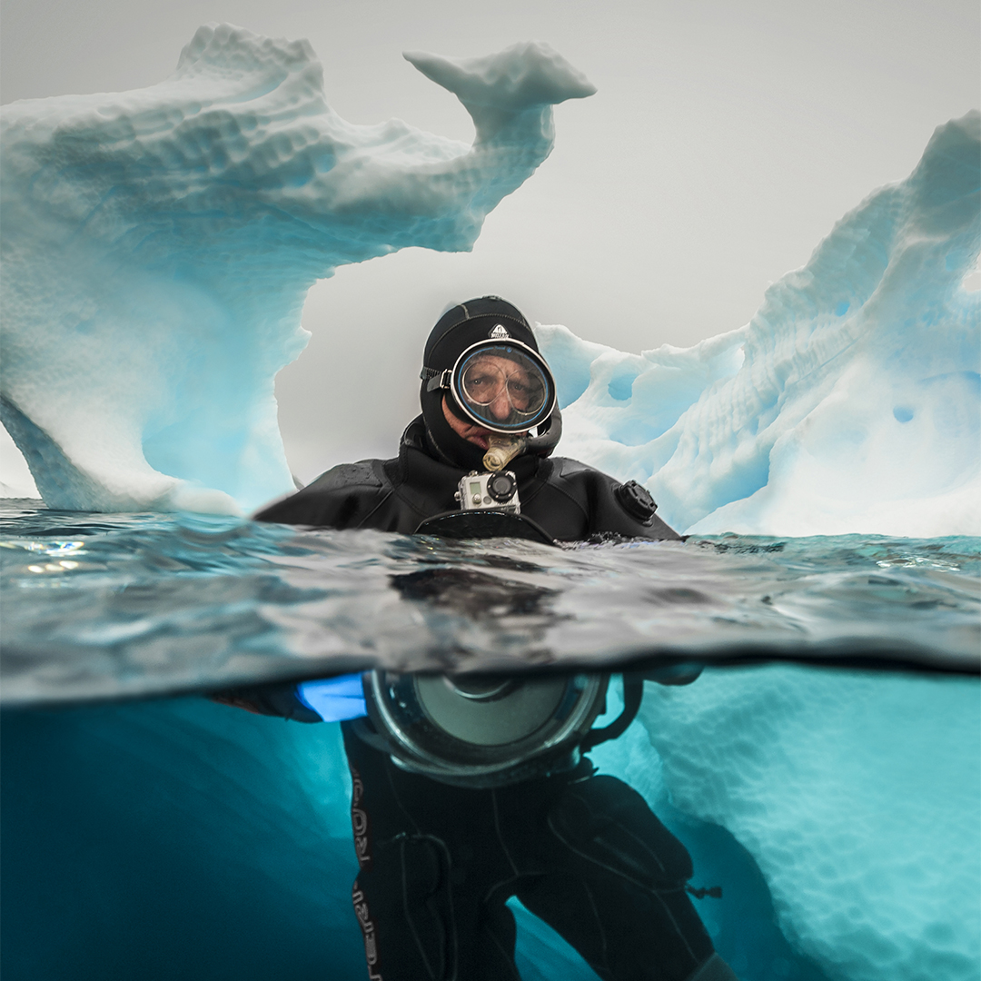 ROLEX's tweet photo. Photographer @DavidDoubilet inspires those dedicated to safeguarding the planet. He pioneered the split-image technique to take photos above and below the water simultaneously, and is always accompanied by his #RolexDeepsea. More https://t.co/WK6Mq7S0mO #RolexFamily #Perpetual https://t.co/Rgns4cpzaZ