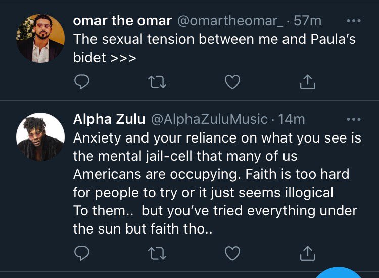 omartheomar_'s tweet photo. When you and your artist think extremely alike, #TwoPeasOnePod @AlphaZuluMusic https://t.co/GDi7QOoc20