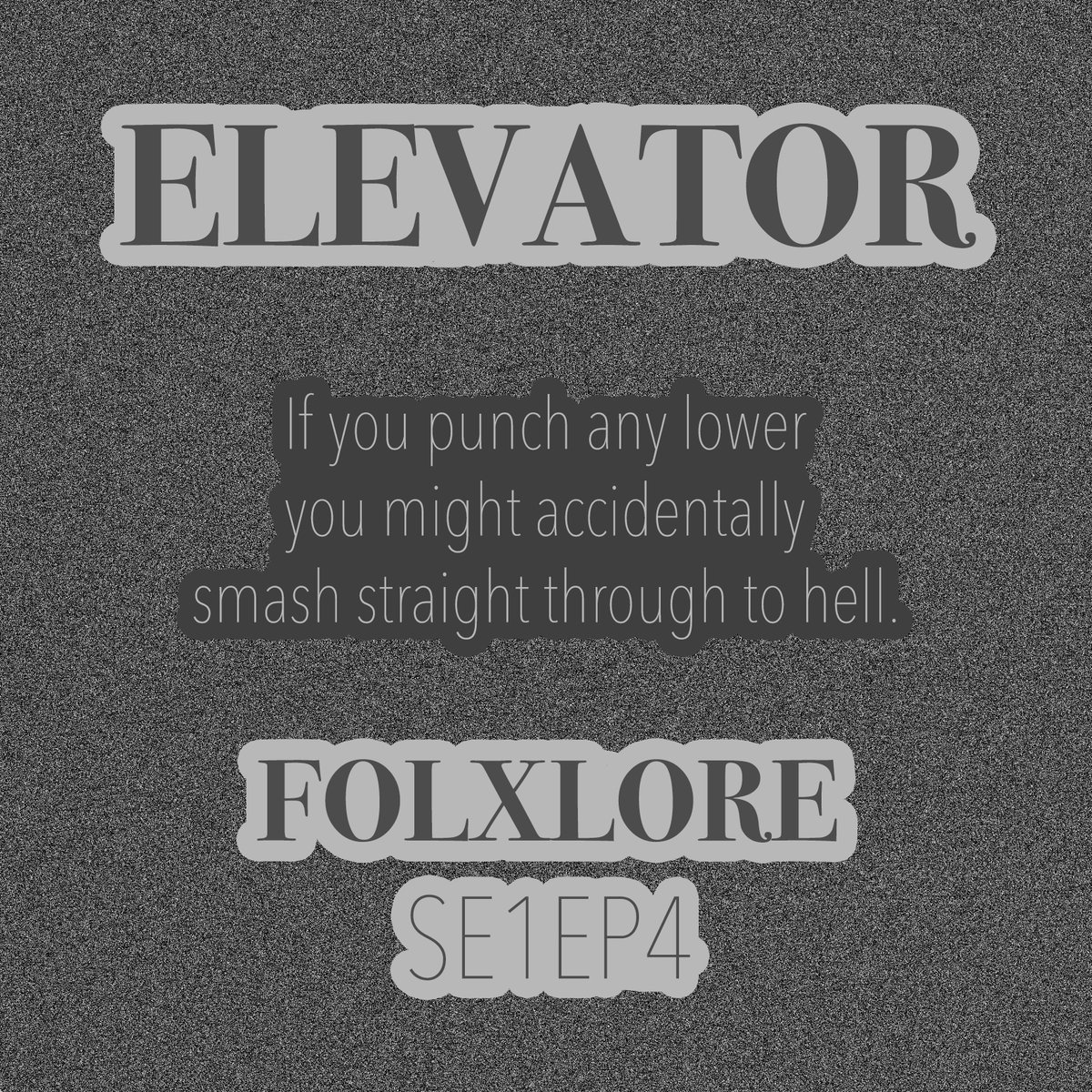 FolxlorePod's tweet photo. #FOLXLORE SE1EP4 ELEVATOR OUT NOW!
If you punch any lower you might accidentally smash straight through to hell.
Listen to queer horror podcast Folxlore on any of your favourite podcast platforms.
https://t.co/74GdsKVfpA
Art by @serhawke. https://t.co/TDtGZjFD7O