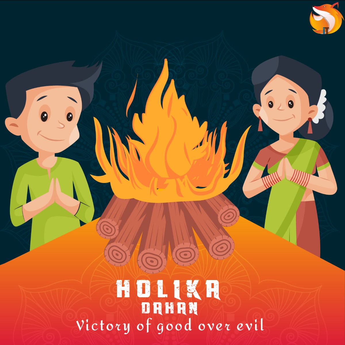 itfoxtech's tweet photo. Burn all the negative energy along with the fire of Holka Dahan this year.
#होलिका_दहन #होलिका_दहन_की_हार्दिक_शुभकामनाएं #HappyHolikaDahan #happyholikadahan #RangBarse #itfox #itgoxtech https://t.co/kpdvXPnocG