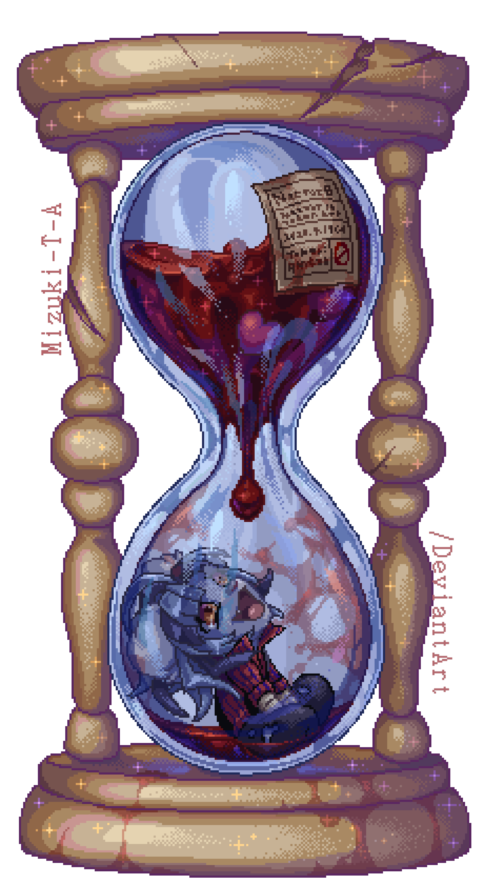 تويتر Mizuki T A على تويتر Pixel Art Of My Oc Mizael Don T Use My Art Without Permission 無断転載 使用 禁止 Pixel Pixelart Digitalart Illustration 8bit Sandglass Anthro Furry Blood Drink Drop