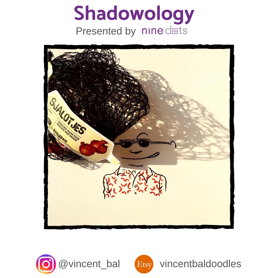 ninedotstweets's tweet photo. "Thou Shallot Be Funky" courtesy of @Vincent_Bal #shadowology #art #shadowartist #vincentbal #cleverart https://t.co/yLJXroblL6