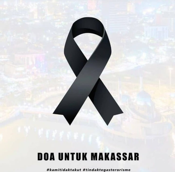 Yoedhst_'s tweet photo. #prayformakassar #bombunuhdiri #KitaTidakTakut
Semua saudara yg disana staysafe yes, 

God Bless You All...😇 https://t.co/WfHI6Qmzt9