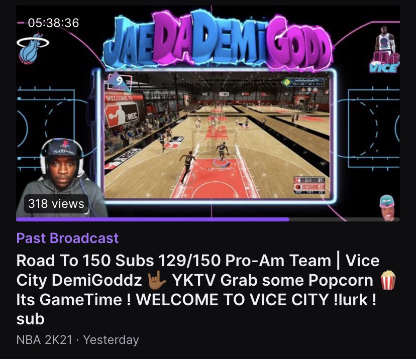 DEMIIIJAE's tweet image. W 5 1/2 Hourstream last night 🤟🏾🔥! S/O to @YDavibez for the 5x🎁 , VanessaBuckets and @D_E_V_TV with the Raids 🤟🏾YKTV !We went 4-1 in 5v5 Pro-Am GGz and Played 3’s And Went Undefeated! We hit 150 Subs 👀 you guys are AMAZING 🙏🏾! Good Vibes/Runs 💯#VCDG See Y’all Tonight 930 EST