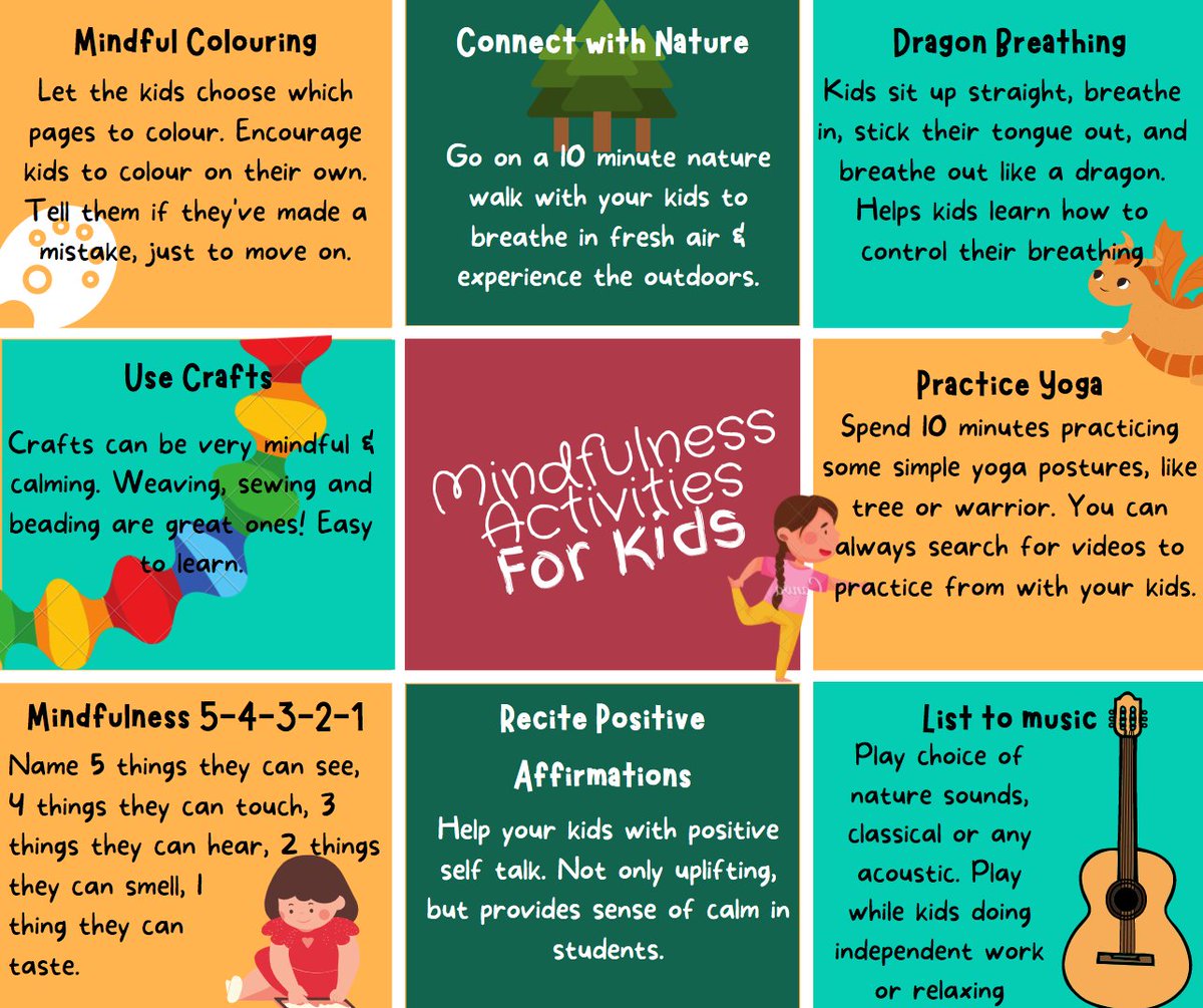 MindfulnessSup1's tweet photo. With #Kids struggling through lockdown, why not try out some #mindfulness activities for the whole family?

Read some suggestions below for activities!

MSS is also running a Children’s Mindfulness 8 Week Course on April 8th, Check out our previous post for more info https://t.co/BrzLgNfZ70