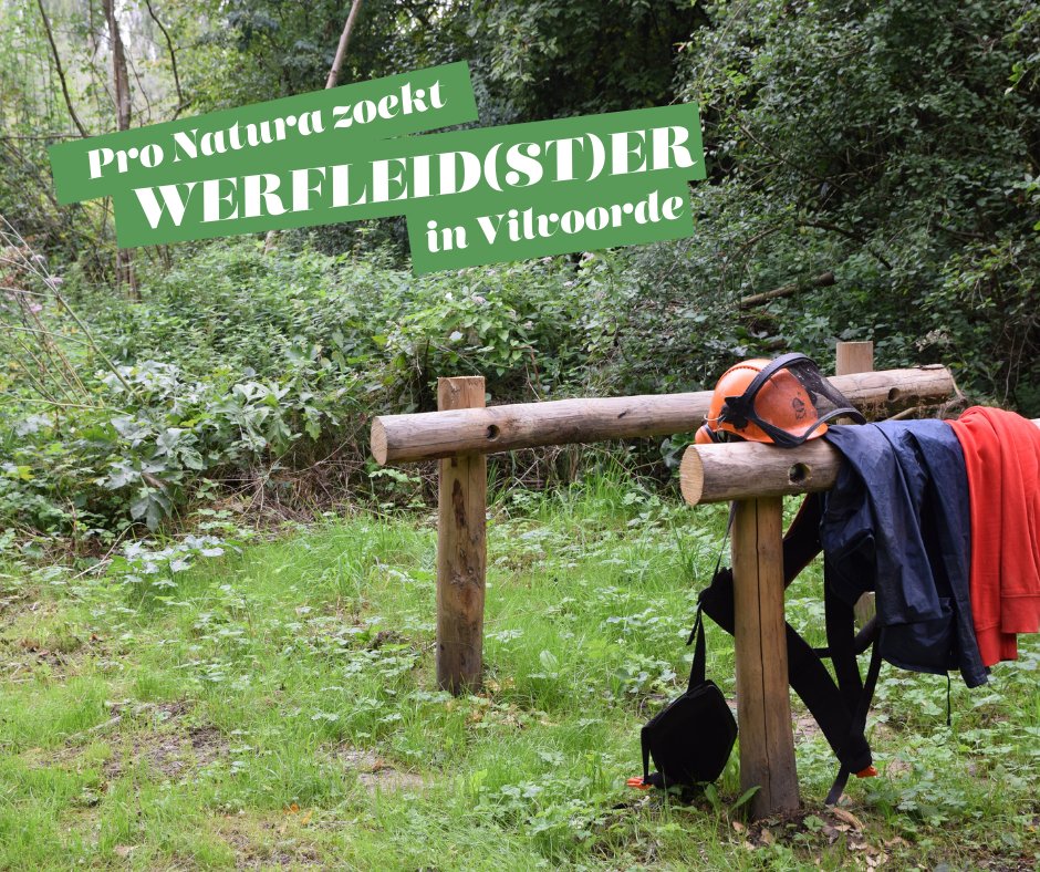 Pro Natura zoekt een werfleid(st)er in Vilvoorde! 👷 Iets voor jou? Lees meer op pronatura.be/vacatures. 

#vacature #pronatura