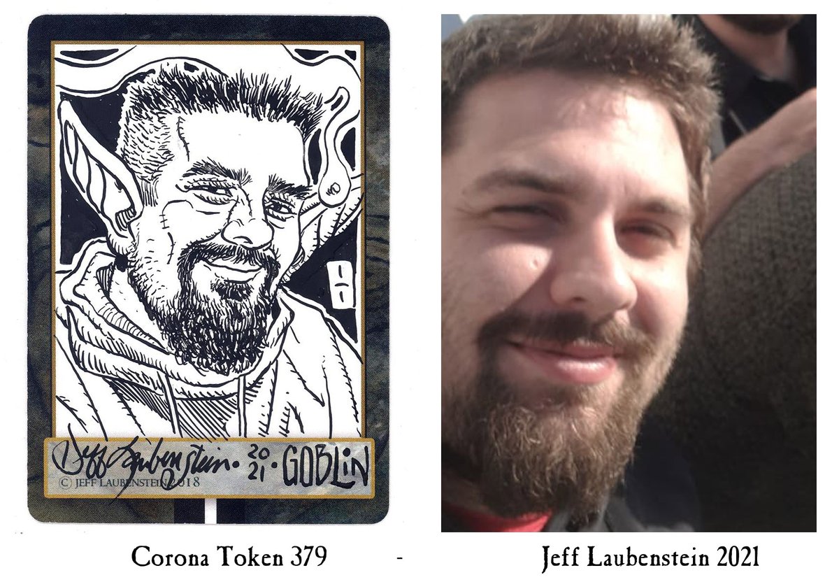 IllustratorJeff's tweet photo. Sunday brings a Bear of a fellow. A son of Pisa & Nebraska's champion. Say hello to #CoronaToken #379. He's a terrific fellow, a good pal, and today, he is also a birthday boy. Buon compleanno si grande orso! 😎🐻🎂 #StarCityGames, #MTG, #MTGcustomToken, #Goblin #GoblinToken #CFB https://t.co/rutHGQhJPd