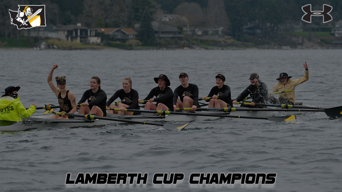golutes's tweet photo. .@Lutesrowing retains the Lamberth Cup! Winning margin of 19 seconds over boathouse rival Puget Sound. PLU additionally wins 4V race! #GoLutes https://t.co/L8NZsiV8Kp