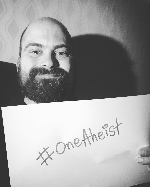 iaatheists's tweet photo. Chris (@SixtraOfficial ) is #OneAtheist! Submit your own selfie and view others here: https://t.co/v0rpOIes35 #atheist⁠ https://t.co/v9DbWlfwn6