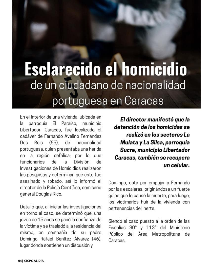 1_Llegamos a la edición 108 de CICPC Al Día, con ello, manifestamos nuestro profundo deseo de mantener a tope la disciplina, para desarrollar con buen talante un trabajo que amerita responsabilidad y mística, para su perfecta ejecución. Viene la Semana Santa,