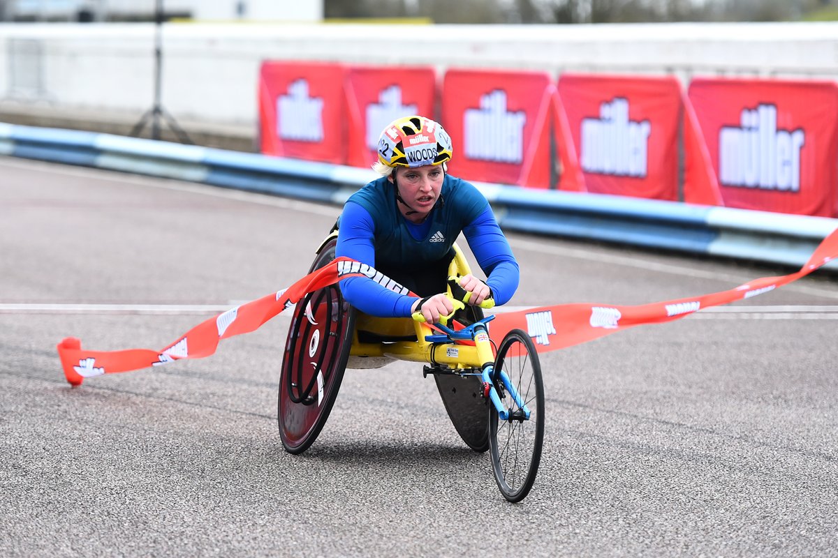 BritAthletics's tweet photo. Amazing display from @ShellyWoods86 to win the women's Müller 2021 Wheelchair Marathon with a time of 2:00:40.7 🙌

Live results ➡️ https://t.co/eN2r0g3F7w https://t.co/Uwxa9QKPwv