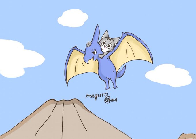 プテラノドンのtwitterイラスト検索結果