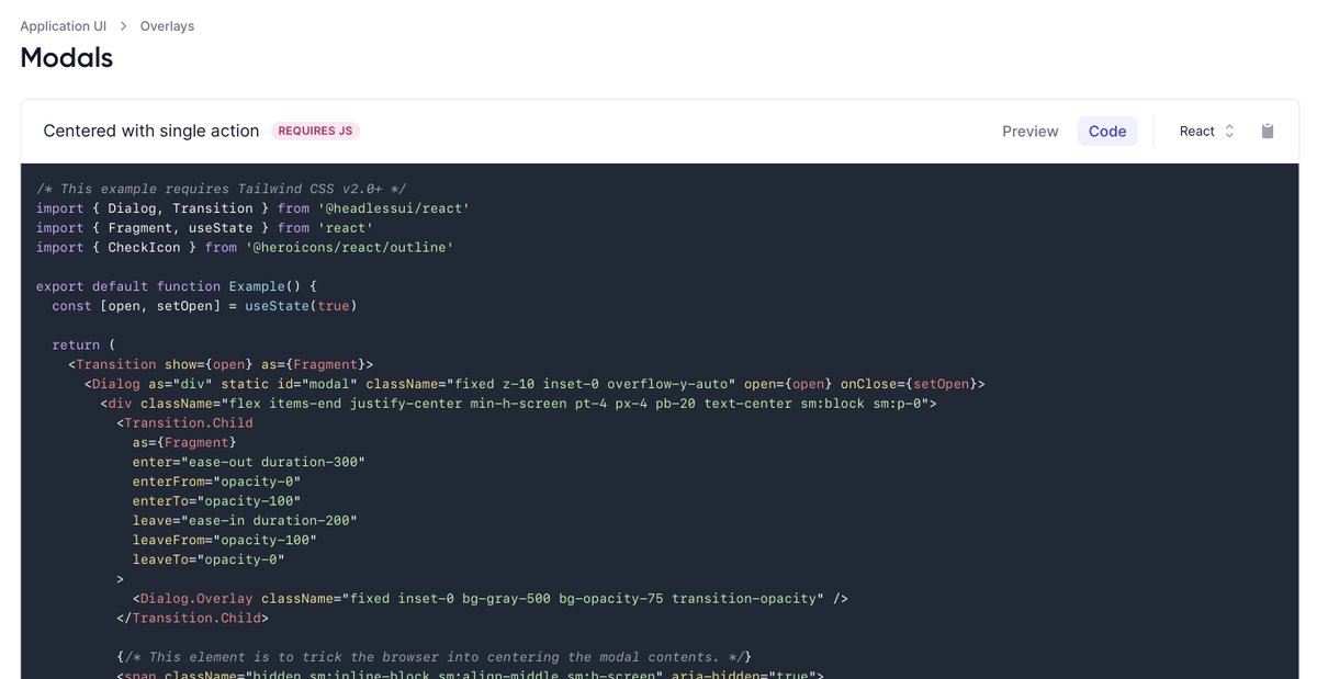 Really big updates coming to Tailwind UI, Headless UI, and Heroicons soon 🥳

So much thought has gone into deciding what to be opinionated about and how to make sure things are still trivial to customize with this project 🤯

Can stay in the loop here! 👇
tailwindui.com/react-and-vue-…