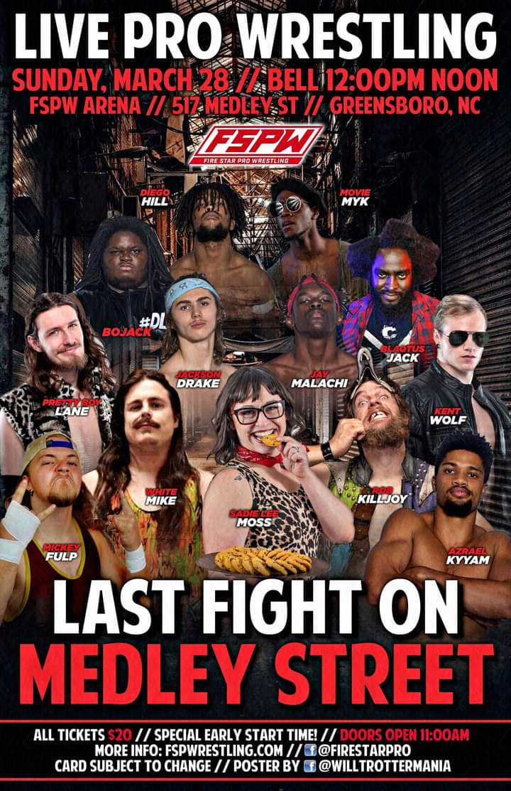 White_Mike89's tweet photo. Last time in a building that gave me my fire again! FireStar Pro Wrestling! Leave the drama, bring a mask and let's burn it down one more time for Kozone! #KoPro https://t.co/t4jIU4GMRr