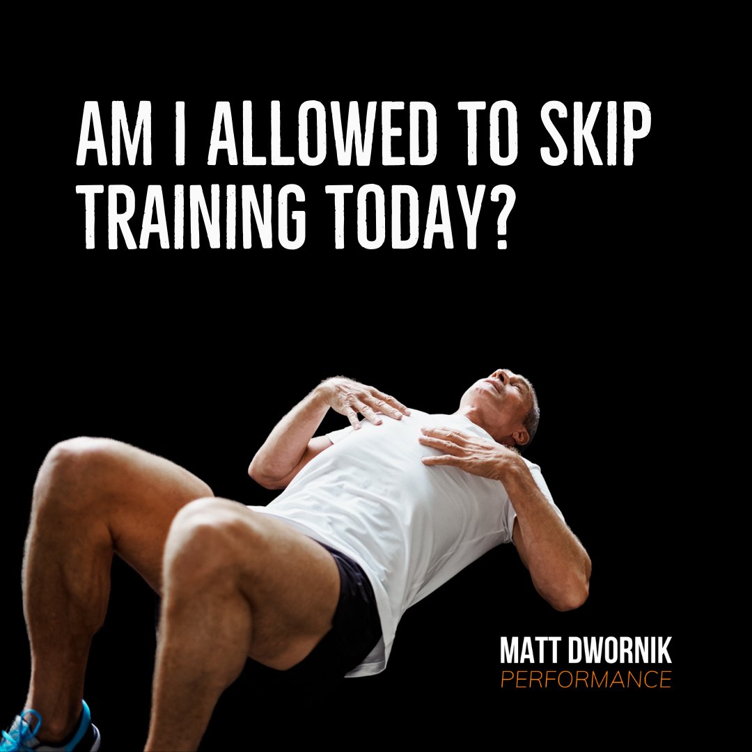 MattDPerform's tweet photo. Feeling like giving training a miss, but aren't sure if you should?

The question you need to ask yourself is,

"Why do I want to skip training?"

Sometimes, it's perfectly fine to miss a session. It all comes down to prioritisation and planning ahead.

https://t.co/DdYrmBKDMc https://t.co/qbJfuTaXoK