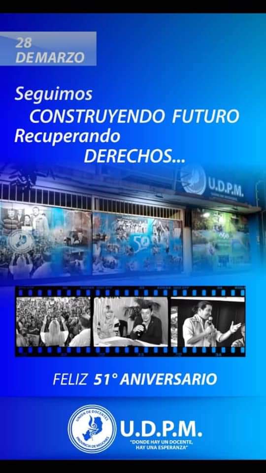 Feliz aniversario UDPM!!!