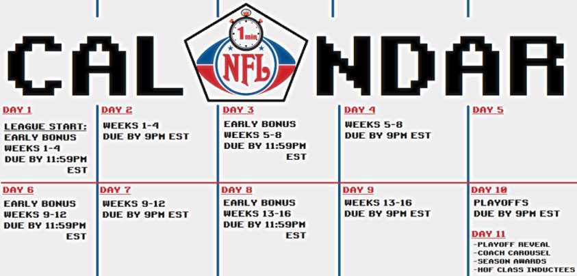 RSportsCenter's tweet photo. This season the 1 Minute Xtreme League is introducing a new schedule with a new weekly schedule and deadlines, per 1Minute Adam Schefter https://t.co/UVniqhBptB