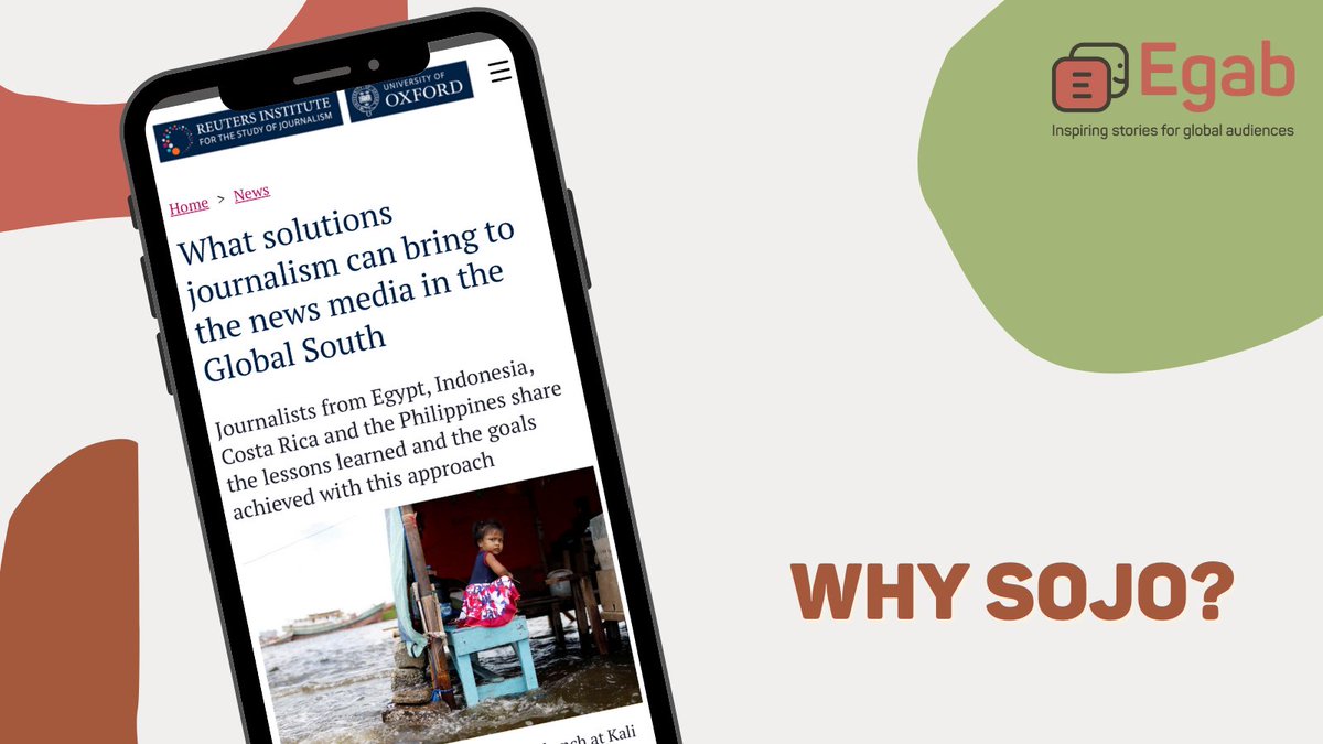 Egab_co's tweet photo. #WhySOJO Want to know why #solutionsjournalism matters in the Global South? Read this piece by @LauraOliver for the @risj_oxford, featuring Egab and other solutions-focused publications and initiatives: https://t.co/eknmRGdWVS https://t.co/F9q34k4onT