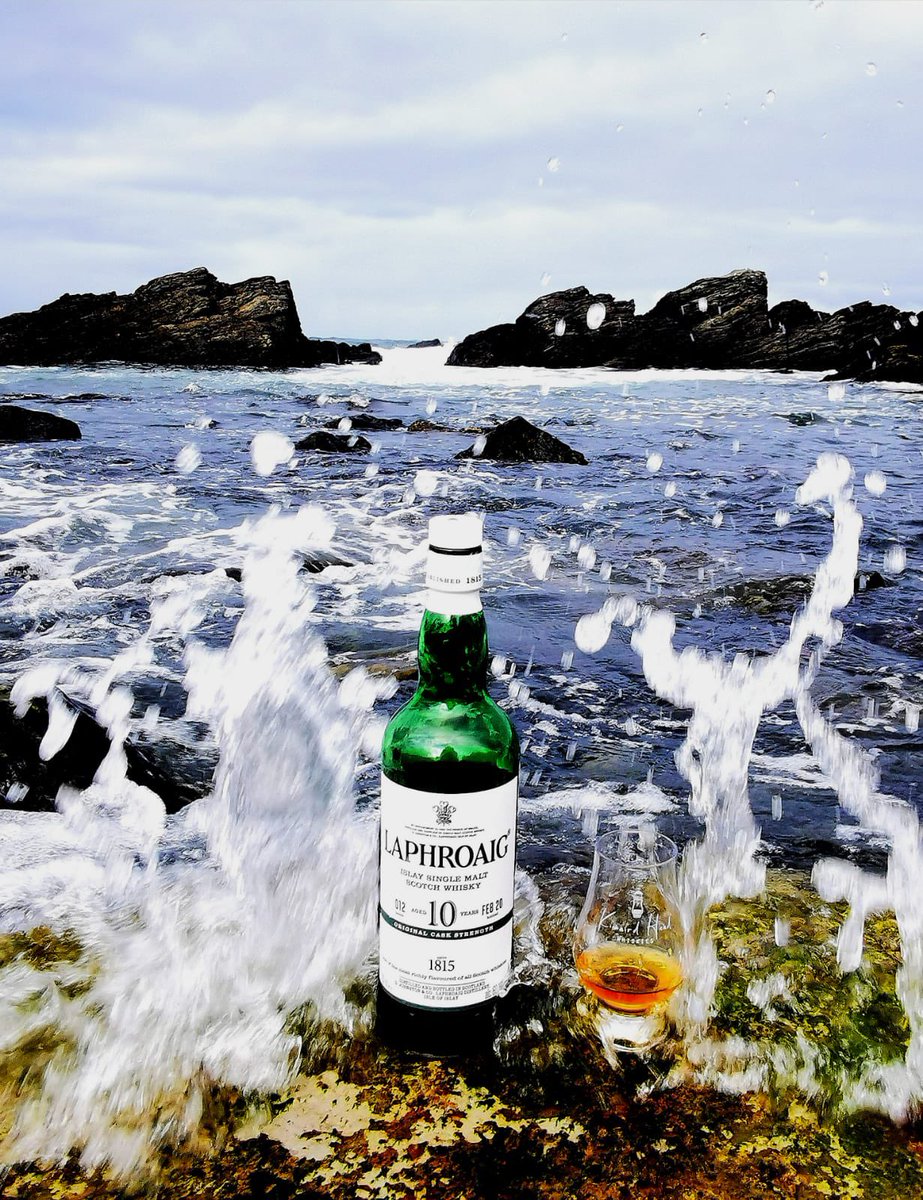 Continuing on our #tlwc_whisky_watch series is this brilliant action shot from club member, <a href="/blackjacob79/">Matt R</a> 

His bottle of <a href="/Laphroaig/">Laphroaig Whisky</a> is lapping up all that salty surf. You can’t help but dream that we were all back on Islay, visiting those peaty distilleries and sharing whisky.