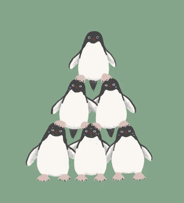 アデリーペンギン・ピラミッド🐧
#アデリーペンギン 