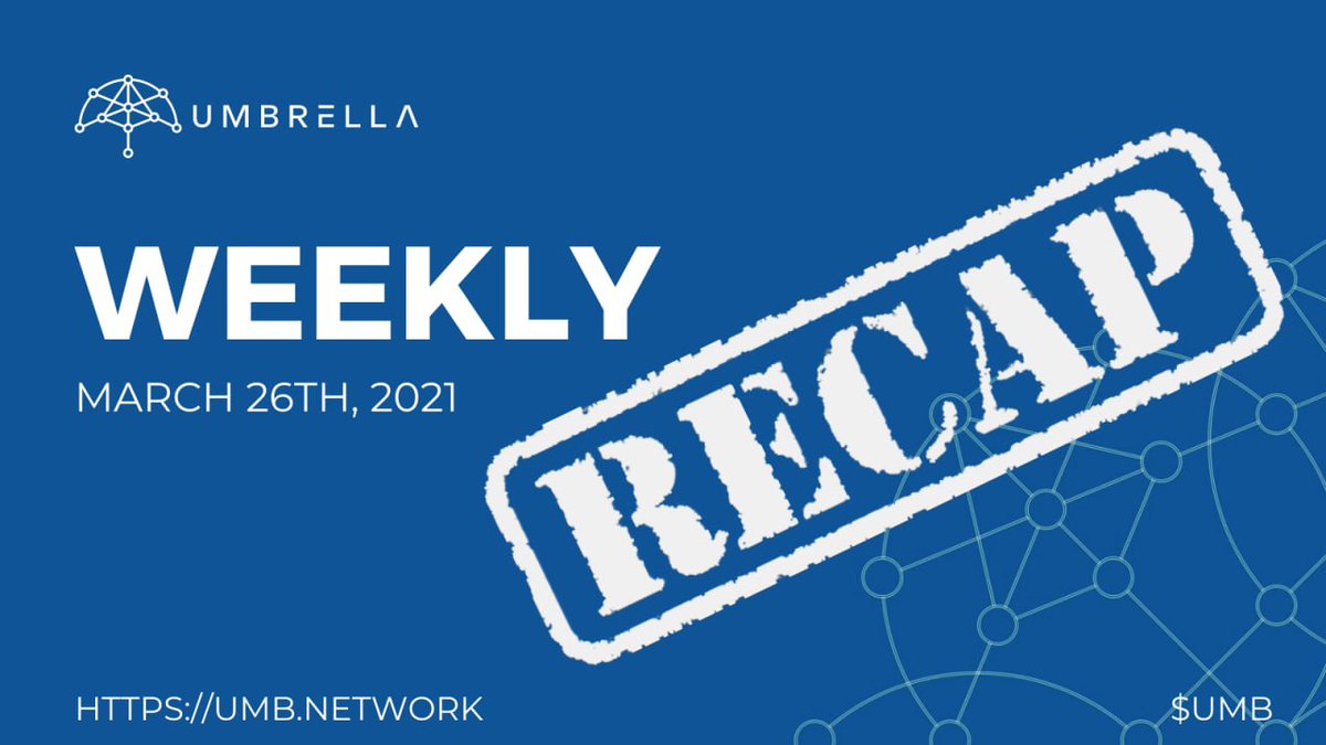 UmbNetwork's tweet photo. ☂️Umbrella Network Weekly Recap☂️
👉Partnerships with @SpiderDAO, @apyswap, @playcentglobal 
👉 $UMB Listing on @chain_swap &amp; @PancakeSwap 
👉 New Rewards programs launched
👉 Updates on Testnet, the week ahead, &amp; more!
👉 Read all about it https://t.co/xuYNutBIUc

#crypto  #DeFi https://t.co/GSw5yjDuOK