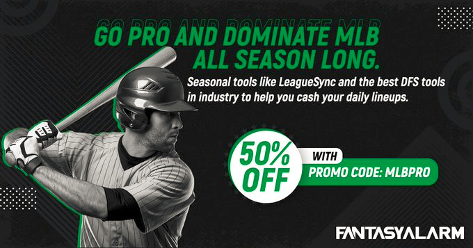 #MLB Season is Just Around the Corner!

Dominate Your #FantasyBaseball Seasonal Leagues &amp; #DFS Contests with the MLB Pro Package

Access to the <a href="/JimBowdenGM/">Jim Bowden⚾️</a>
 MLB Draft Guide &amp; <a href="/rotobuzzguy/">Howard Bender</a>
 Cheat Sheet

THIS WEEKEND ONLY Code: MLB50 &amp; Save 50%

fantasyalarm.com/mlbpro