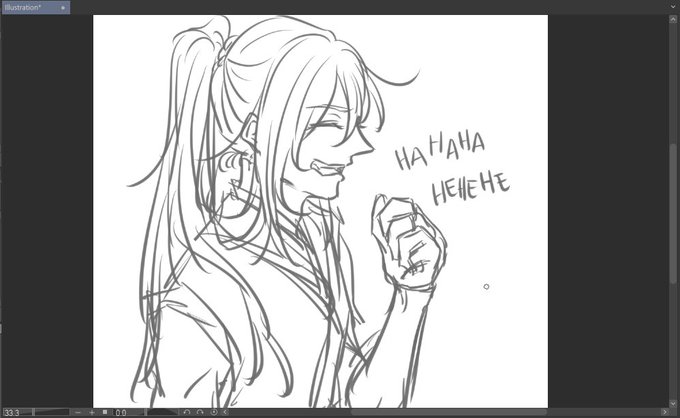 I HAVEN'T DRAWN FOR A LONG TIME BUT KAORU'S LAUGH GIVES ME LIFE 