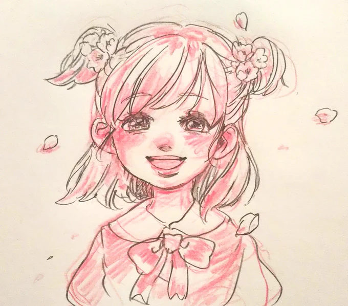 「お花見これてよかったね!」#夢原のぞみ 