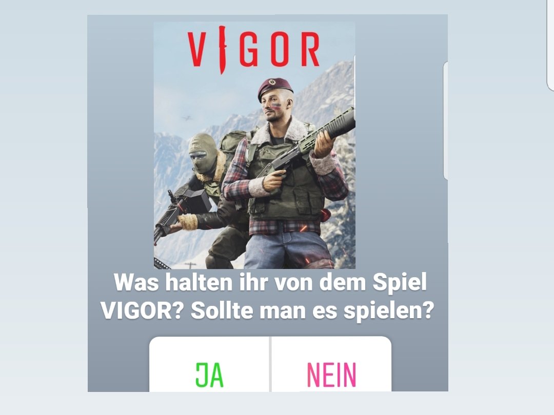 Tag! was denkt ihr über #VIGOR?GUT?Meine Frau spielt es auf der switch und sieht schon interessant aus. Spiele ja auch öfters #dayz und es sind ja die gleichen Macher.  
Erzählt mir über eure Erfahrungen 
#vigorgame #vigorplaystation #twitchkleinestreamer  #supportsmallstreamers
