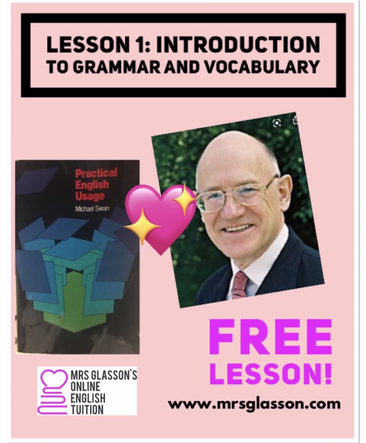 Mrs_Glasson's tweet image. Yes! It's Michael Swan. 'God of Grammar'! Find out why I adore him and his 'triple X' way of teaching grammar. Have you tried the free lessons yet? Here's my video starring Michael! 💕
#MrsGlasson #MichaelSwan 
youtu.be/yyHiA38dYIA