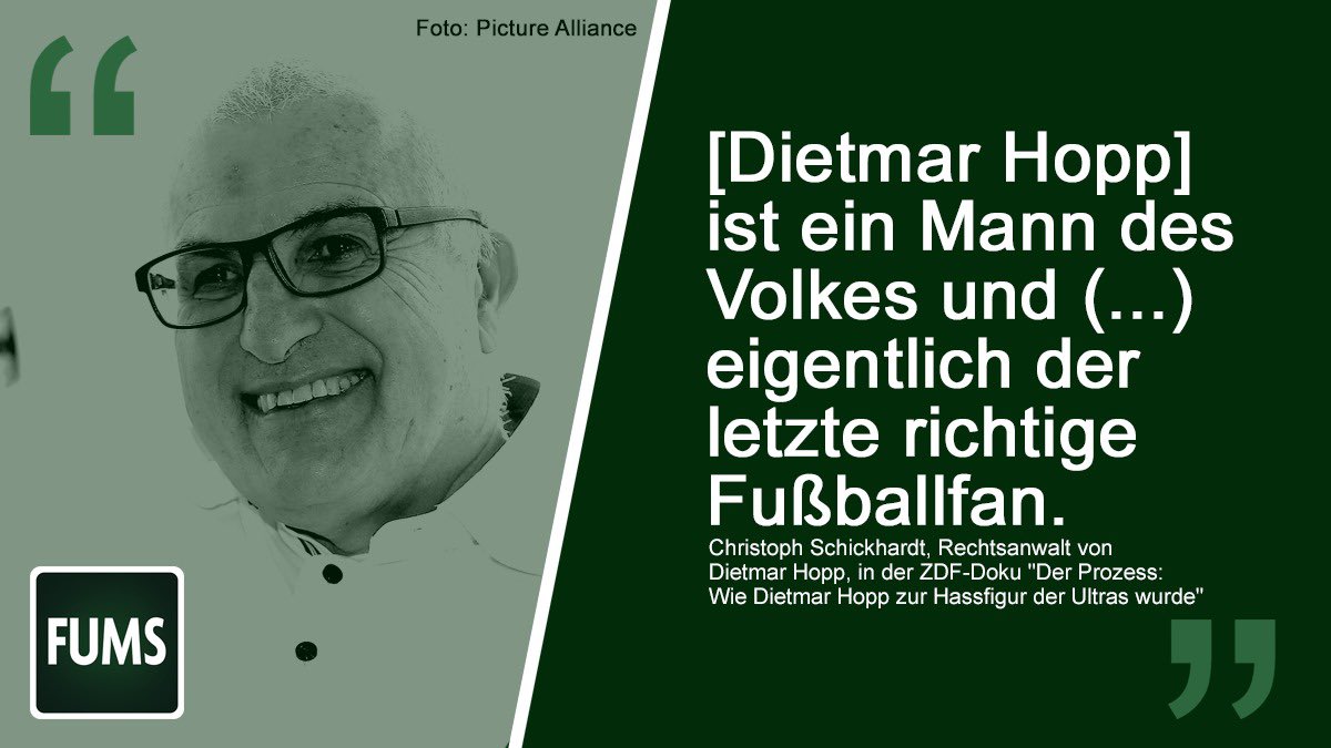 fums_magazin's tweet photo. Oder wie Rummenigge sagen würde: "Ein ganz feiner Ehrenmann." #Hopp #Schickhardt https://t.co/znV9esAmzm