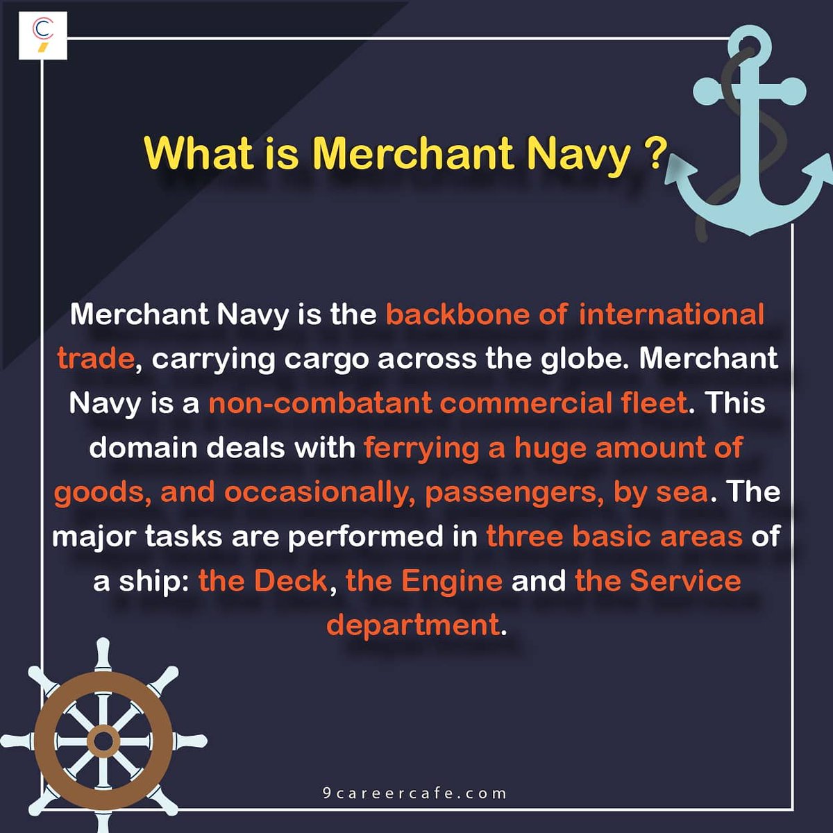 9CareerCafe's tweet photo. "Ever Given" is stuck in the Suez Canal but dont you worry we won't keep you hanging, here is profession directly related to it!
#merchantnavy #navy #evergiven #suezcanal #professional #merchant #careeroftheday #career #careers #profession #merchantnavyindia #cargo #ships https://t.co/1f3N7n1eAn