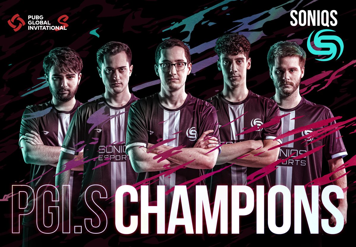 PUBGEsports's tweet photo. They were first in the Rank Decision, the first team to secure a Weekly Survival match, and now from the NA region... 

🚨 YOUR 2021 PGI.S CHAMPIONS - SONIQS 🚨

Congratulations @SoniqsEsports on the final 
WINNER WINNER CHICKEN DINNER !! 🍗🏆

#PGIS #PUBGEsports https://t.co/giqpL6jvyY
